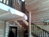 Diki srub interier