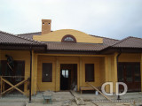 wooden cottage entry