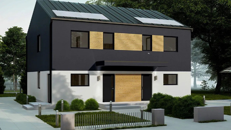 classic two storey house 187
